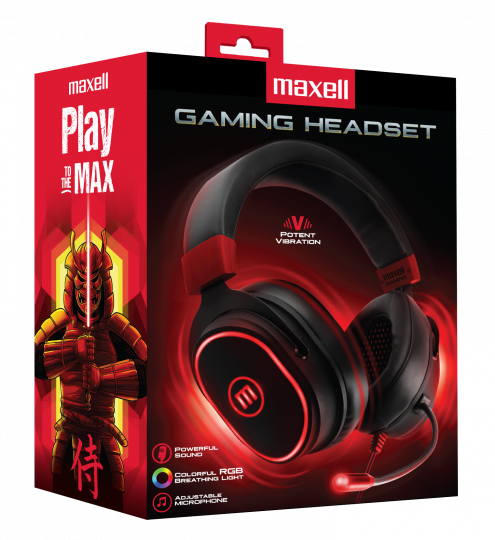 AUDÍFONOS GAMER MAXELL PLAY TO THE MAX RGB USB MICRÓFONO