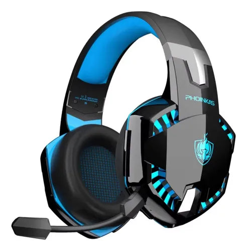 AUDÍFONOS GAMER INALÁMBRICOS G2000 PRO BLUETOOTH CON MICRÓFONO Y LUCES LED