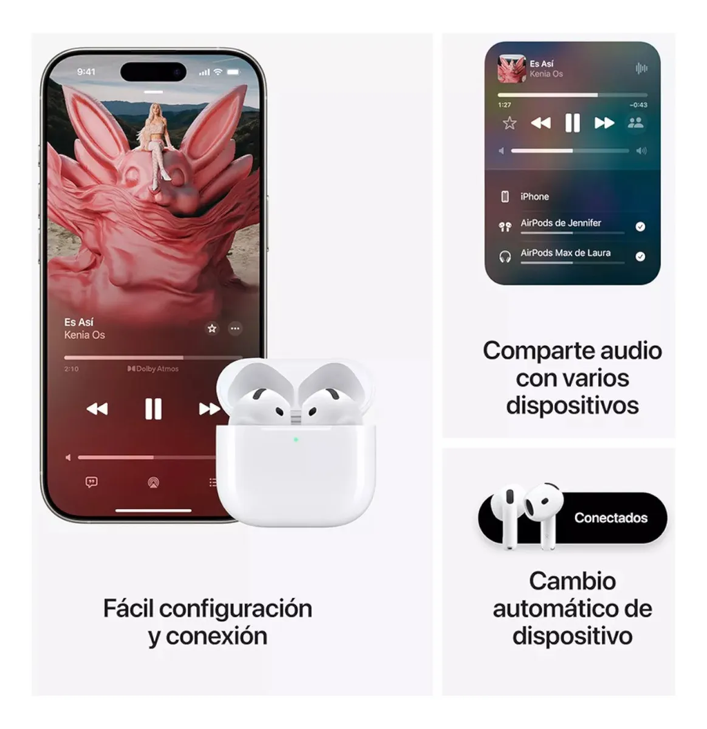 AIRPODS 4TA GENERACIÓN - COMPATIBLE (NO ORIGINALES)
