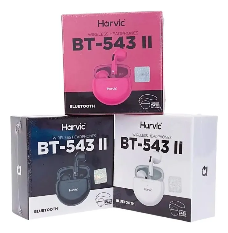 AUDÍFONOS INALÁMBRICOS BLUETOOTH BT-543 II HARVIC