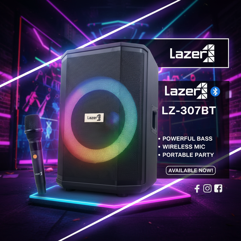 Post Redes Sociales Lazer LZ-307BT